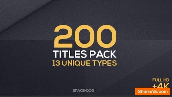 Videohive 200 Titles Collection | Premiere Pro